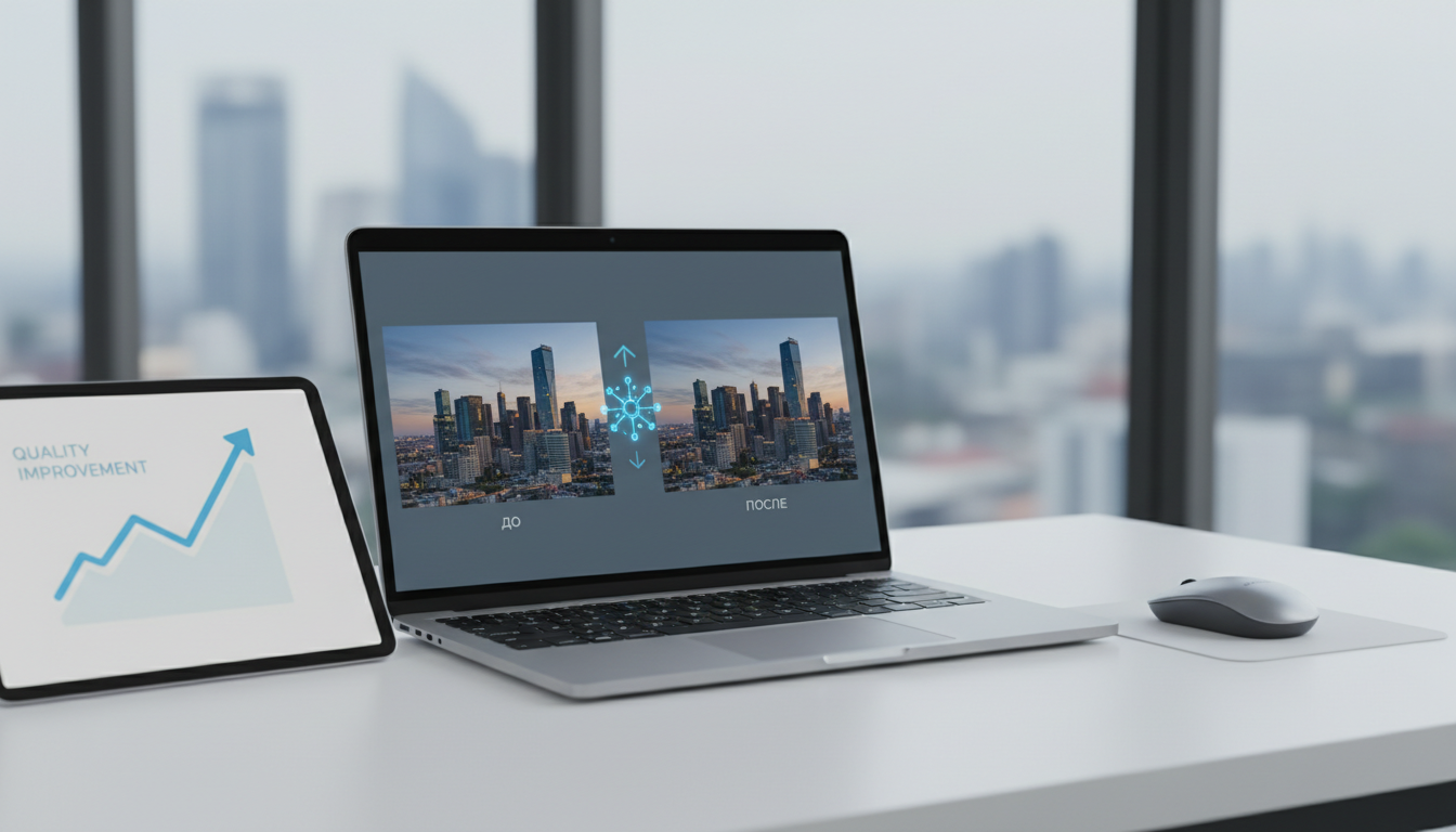 обложка для статьи про Бесплатные AI апскейлеры: как улучшить качество фото без затрат