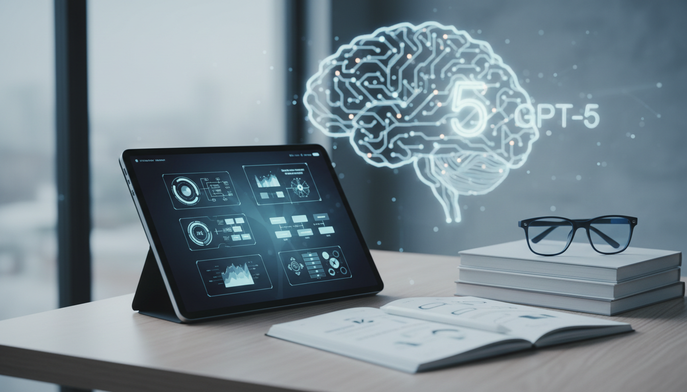 обложка для статьи про GPT-5 учебные материалы: Как их создавать и применять