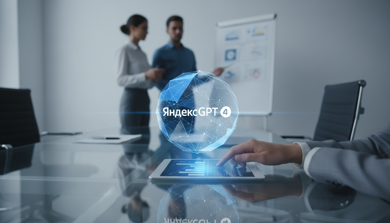 обложка для статьи про Интеграция YandexGPT 4: новые горизонты продуктивности для бизнеса