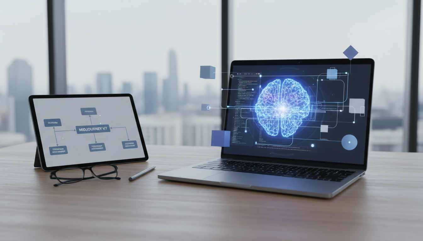 обложка для статьи про Полное Midjourney V7 руководство: От основ до создания анимации