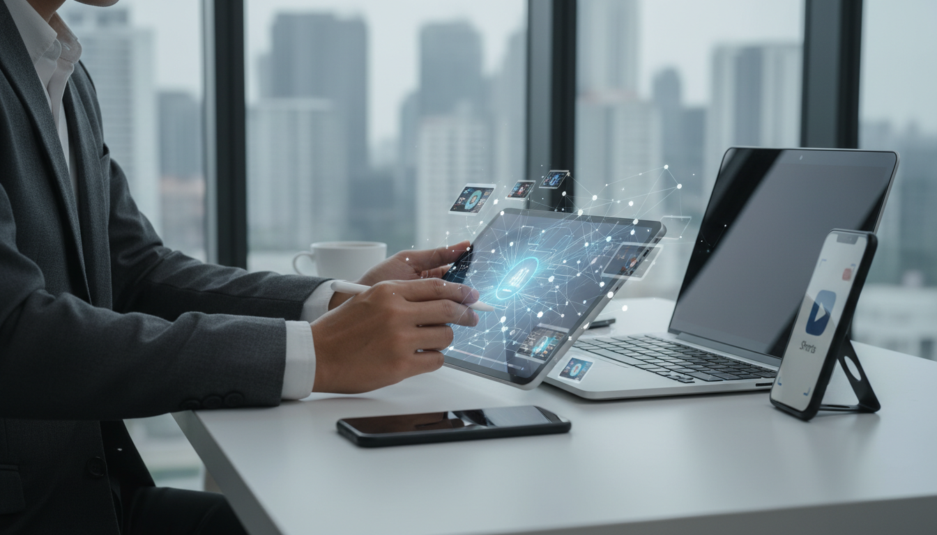 обложка для статьи про Reels с ИИ инструкция: как малому бизнесу создать вирусные Shorts