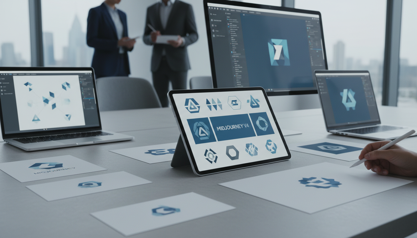 обложка для статьи про Логотипы Midjourney V4: Полное руководство по идеальному дизайну