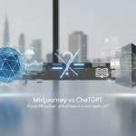 обложка для статьи про Midjourney vs ChatGPT: Какой ИИ выбрать для обложек и изображений?