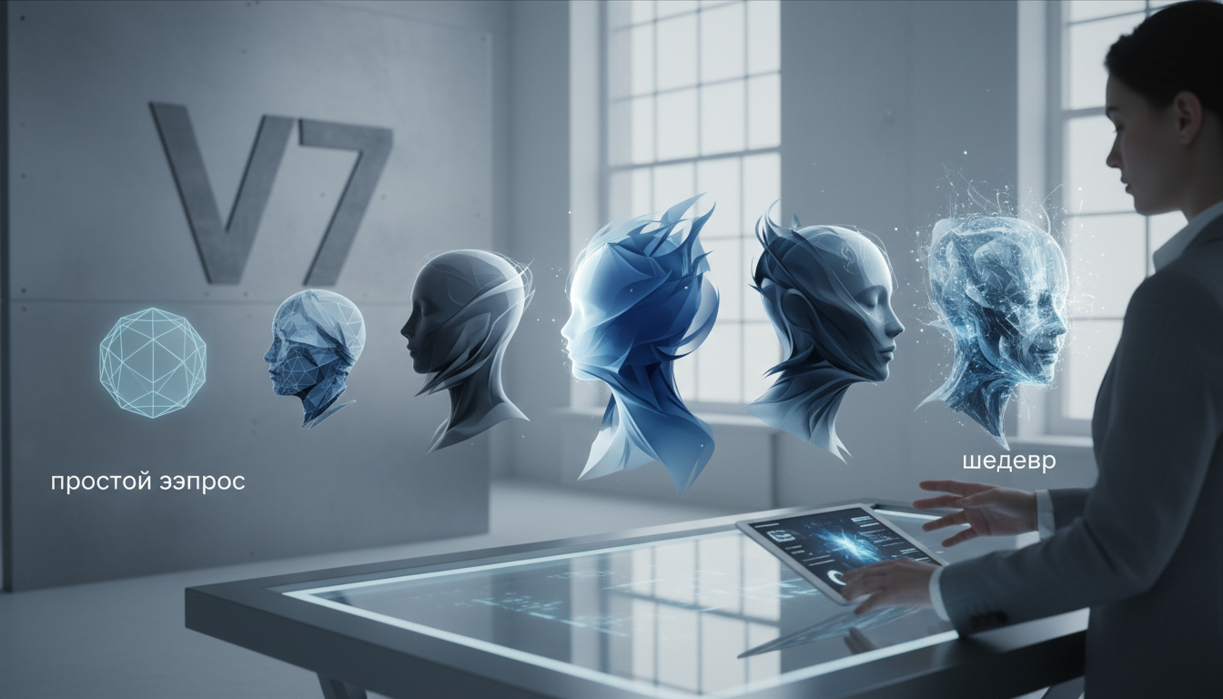 обложка для статьи про Midjourney v7 аватары: От простых запросов до шедевров