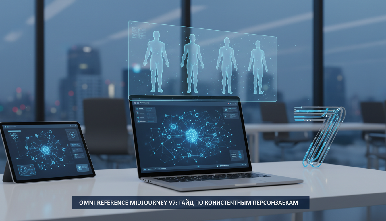 обложка для статьи про Omni-reference Midjourney V7: Гайд по консистентным персонажам