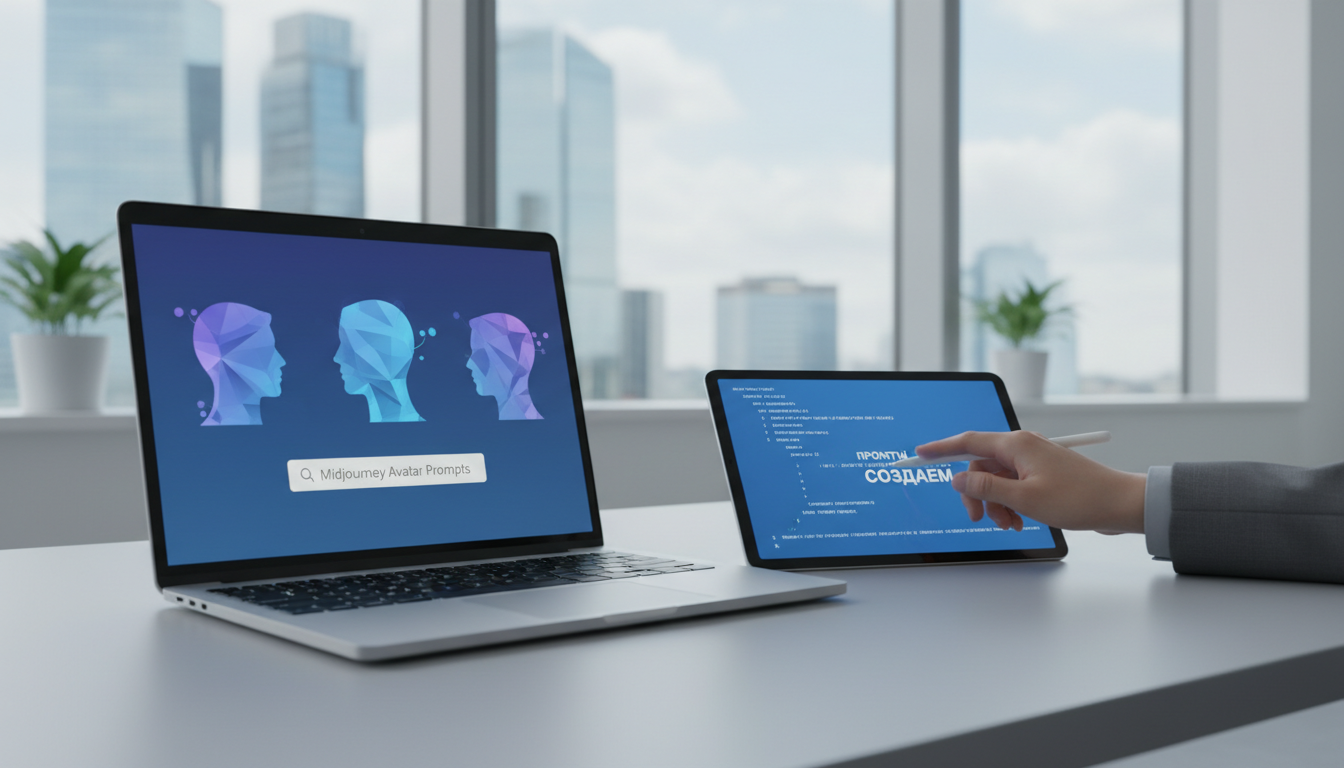 обложка для статьи про Промпты Midjourney Аватар: Создаем Уникальные Образы. Полное руководство.