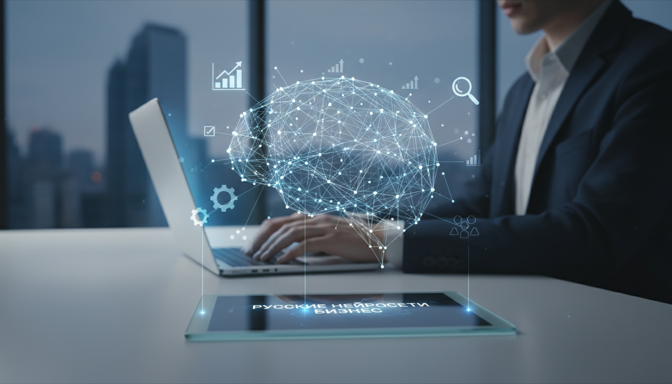 обложка для статьи про Русские нейросети для бизнеса: Выбор и применение в 2026 году