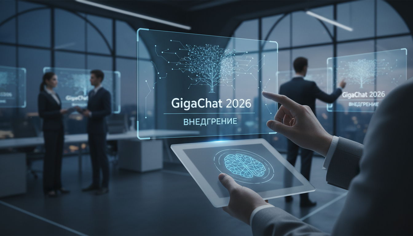 обложка для статьи про Внедрение GigaChat 2026: пошаговое руководство для вашего бизнеса