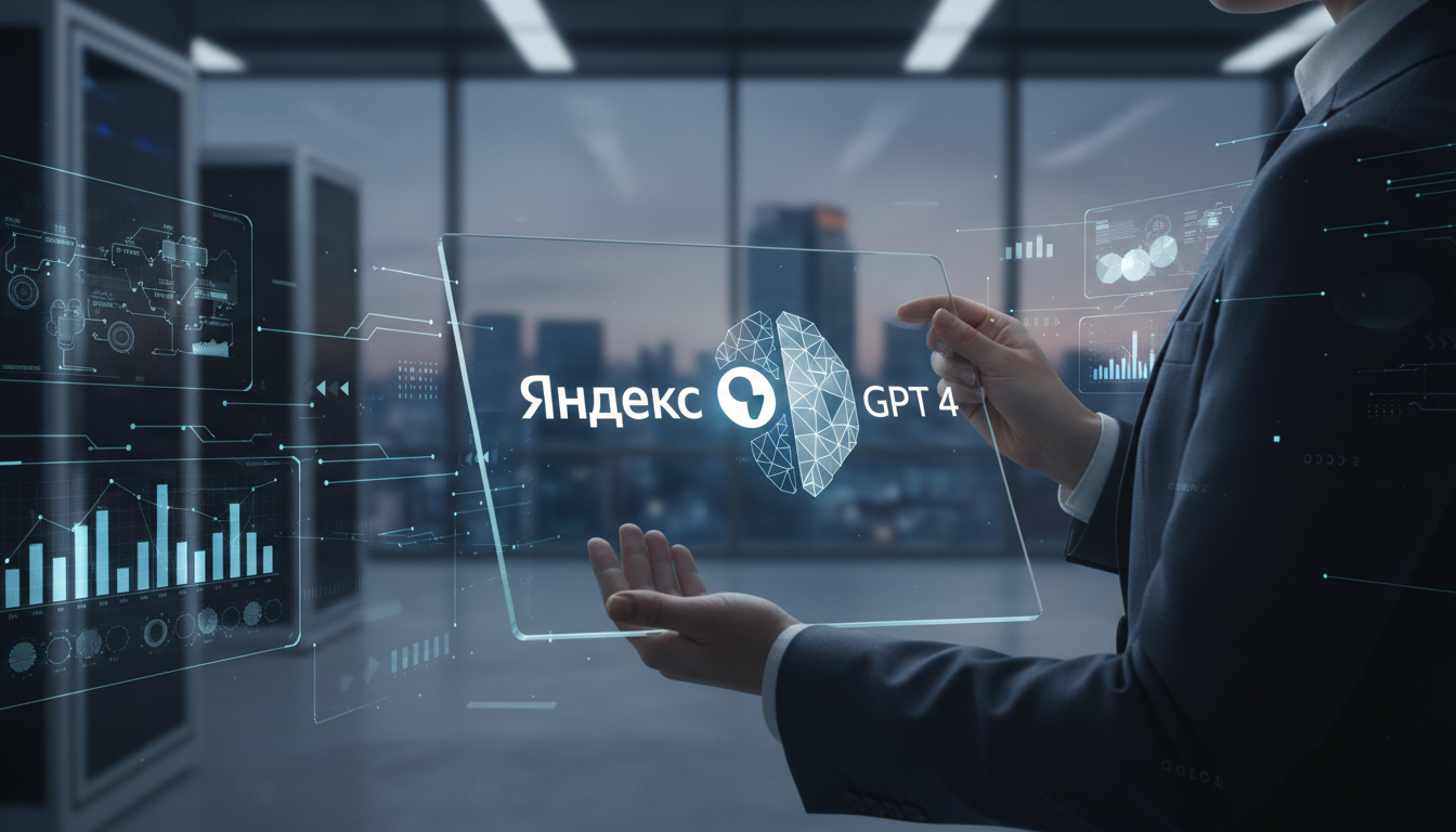 обложка для статьи про Интеграция YandexGPT 4: Автоматизация и преимущества для бизнеса
