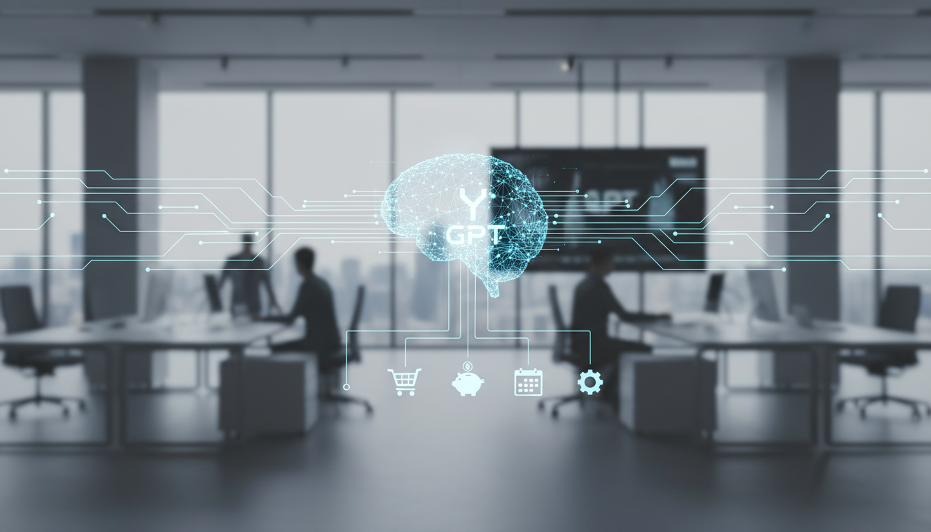 обложка для статьи про YandexGPT в малом бизнесе: автоматизация и сокращение расходов