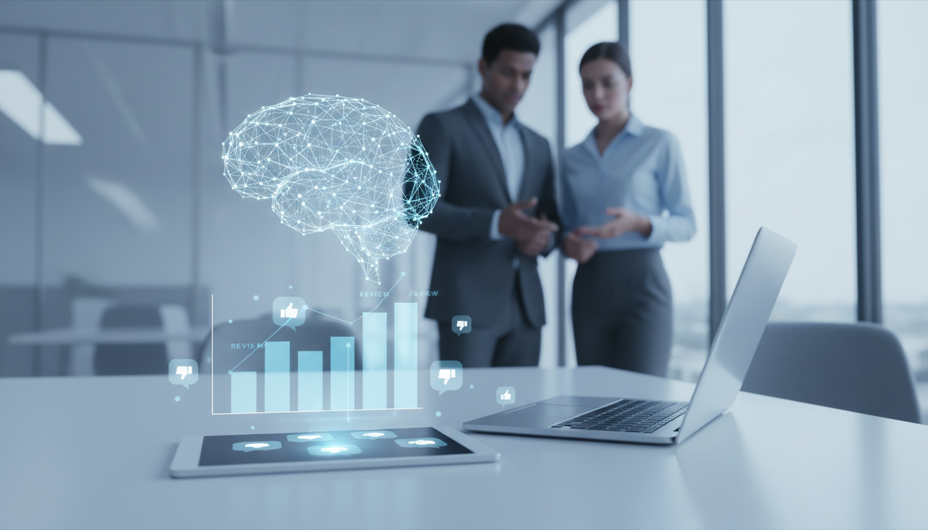 обложка для статьи про AI анализ отзывов: основа успеха вашего бизнеса