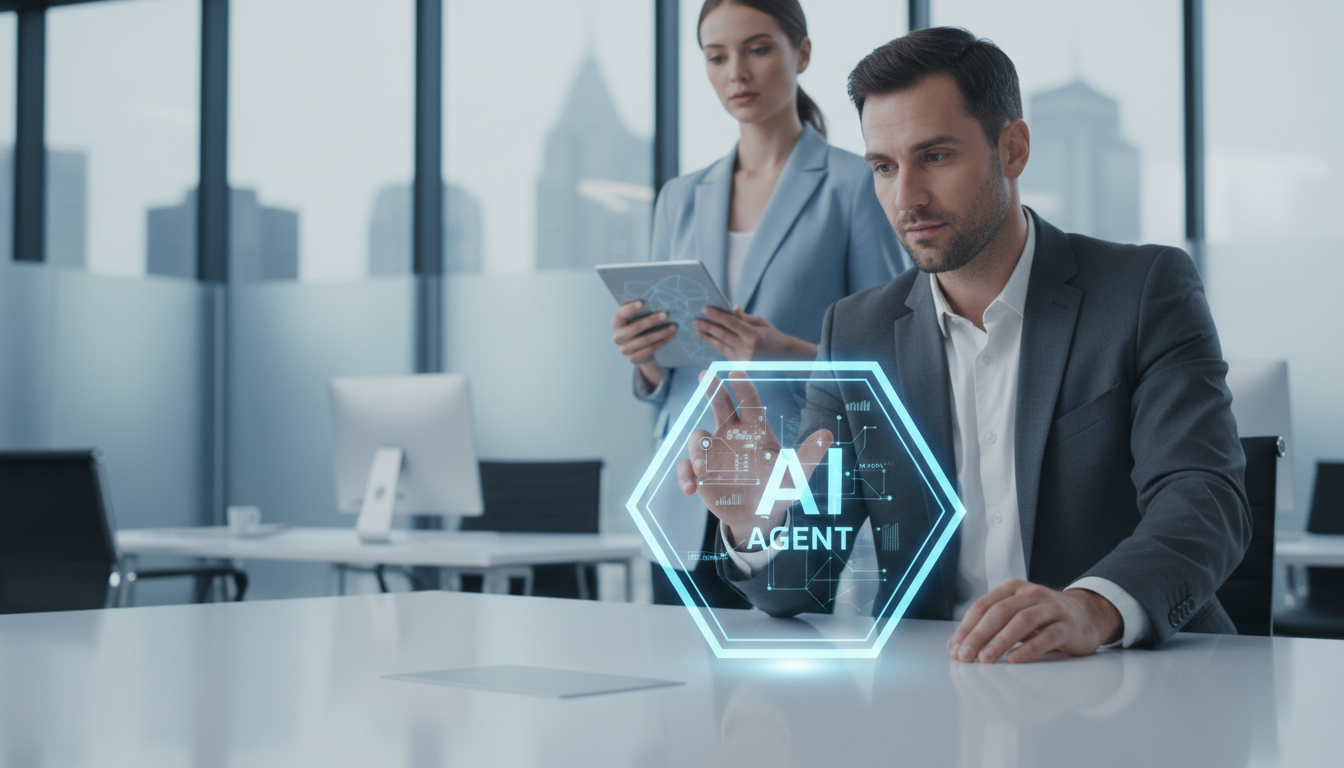 обложка для статьи про AI-агенты для бизнеса: как ИИ меняет ваш подход к эффективности