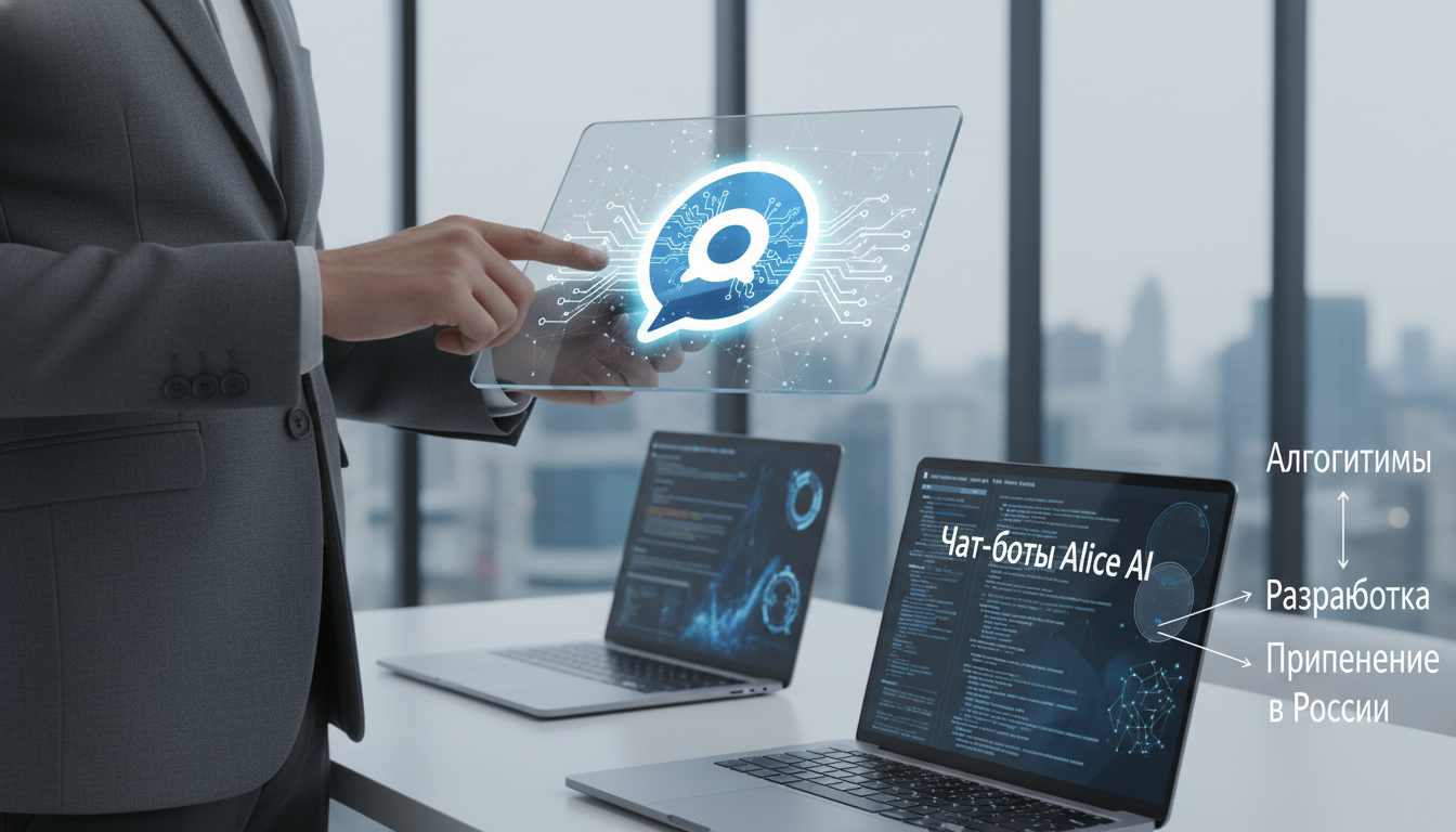обложка для статьи про Чат-боты Alice AI: Алгоритмы, разработка и применение в России
