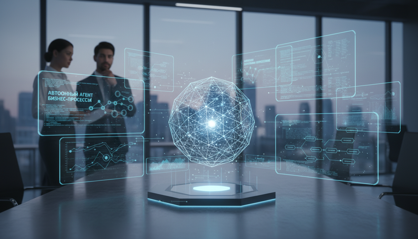 обложка для статьи про Создание Автономных AI Агентов для Бизнеса: Полное Руководство
