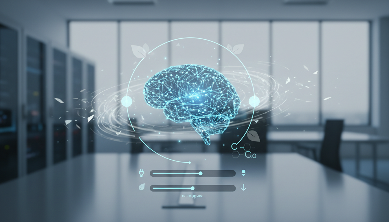 обложка для статьи про Энергоэффективные нейросети: настройка и снижение углеродного следа ИИ