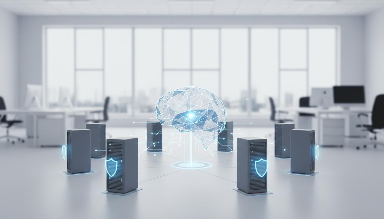 обложка для статьи про Федеративное обучение AI: безопасное обучение без данных