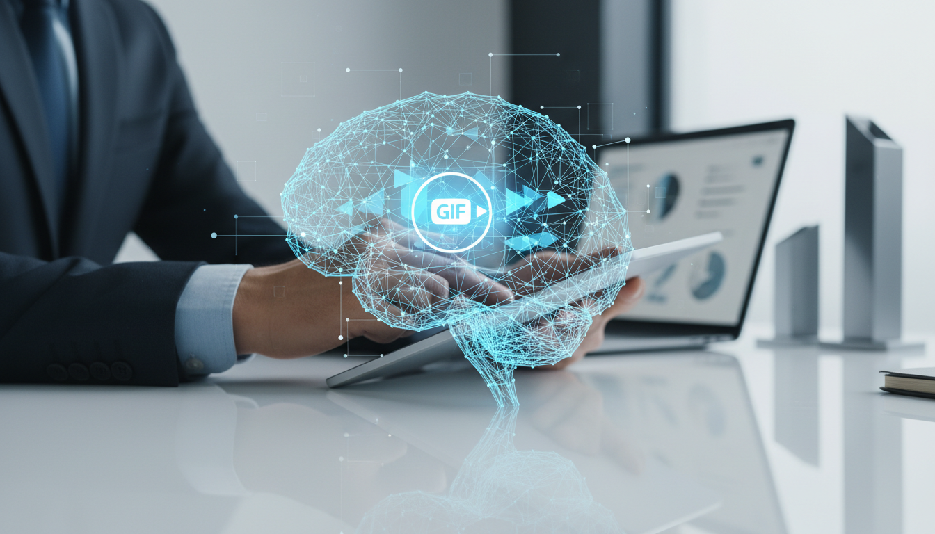 обложка для статьи про Анимация GIF нейросетями: что это и почему важно для бизнеса?