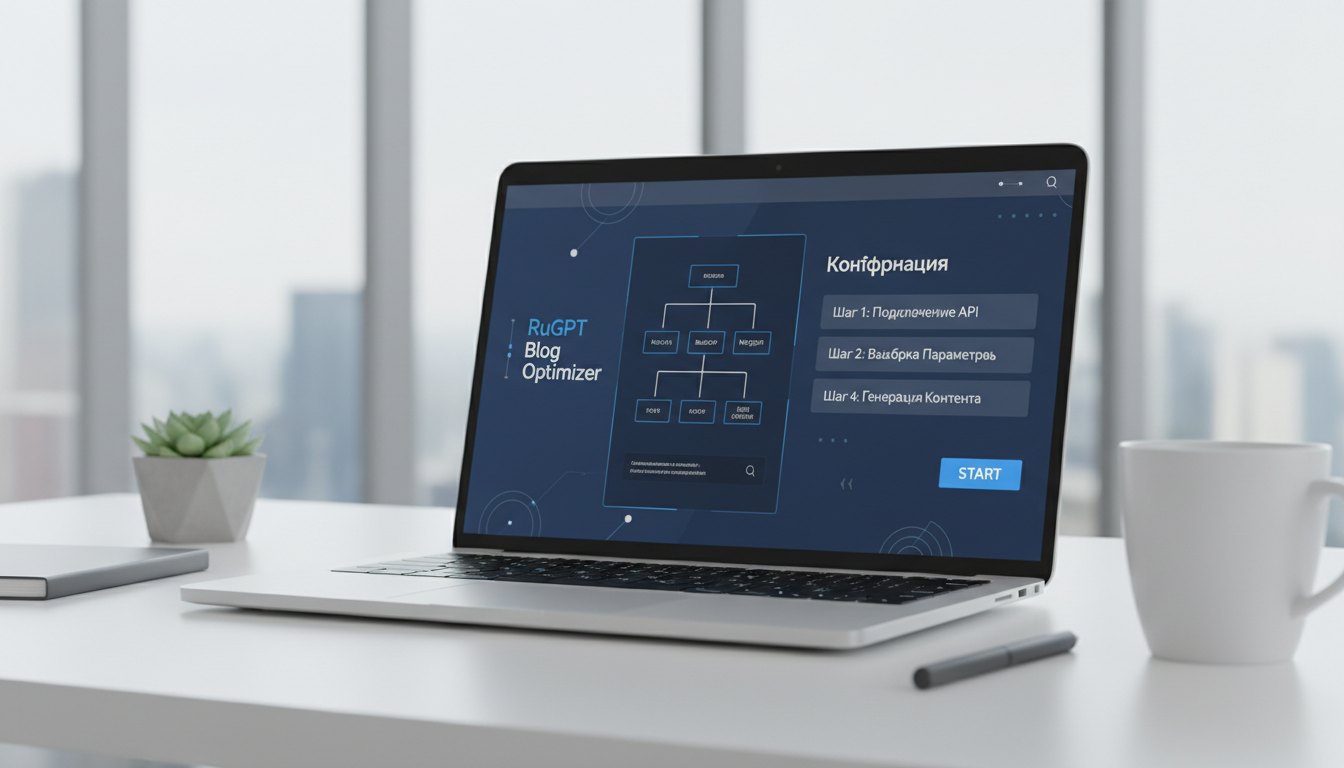 обложка для статьи про Как настроить RuGPT для блога: Полный пошаговый гид