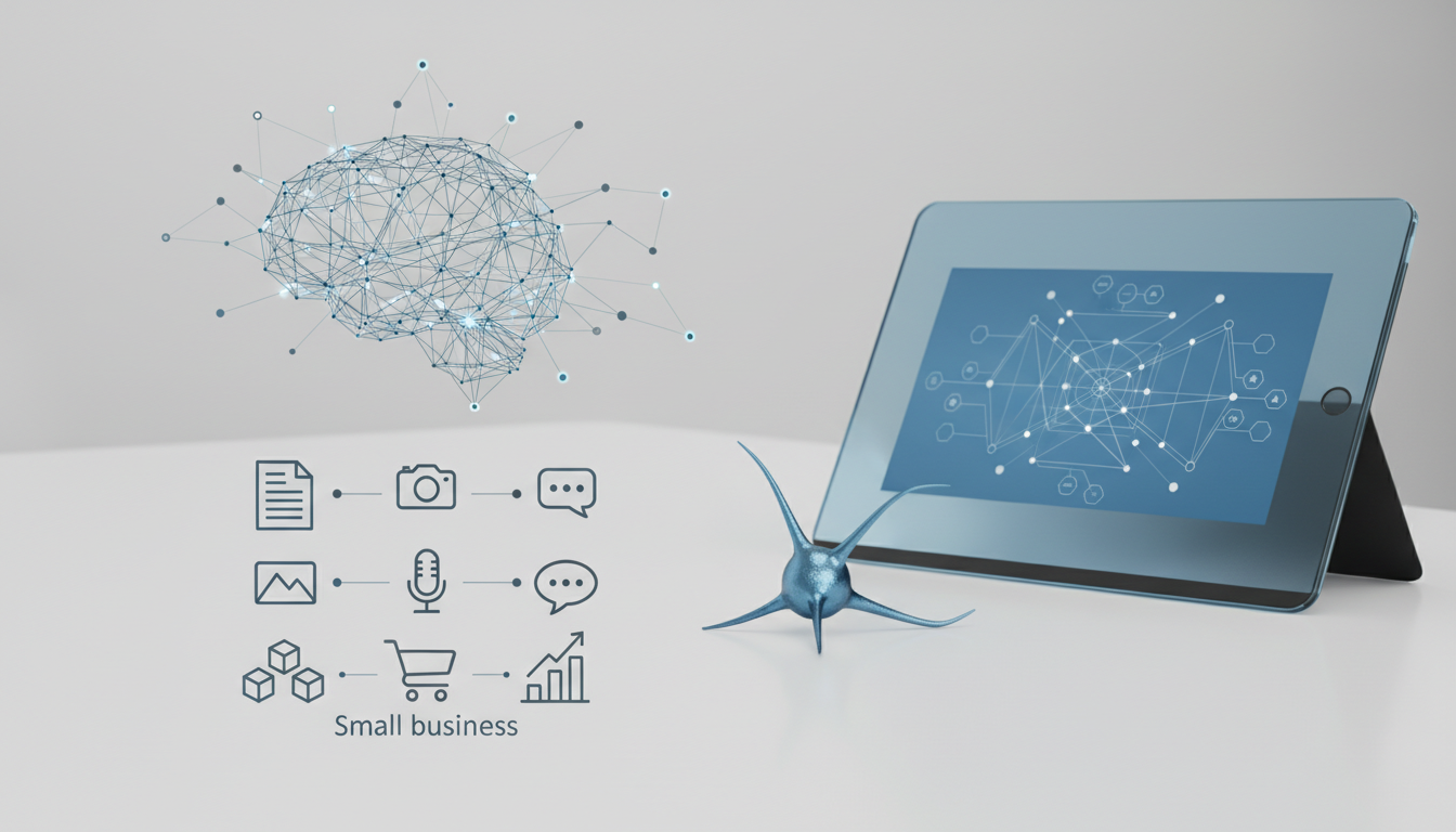 обложка для статьи про Нейросети для контента малого бизнеса: полное руководство