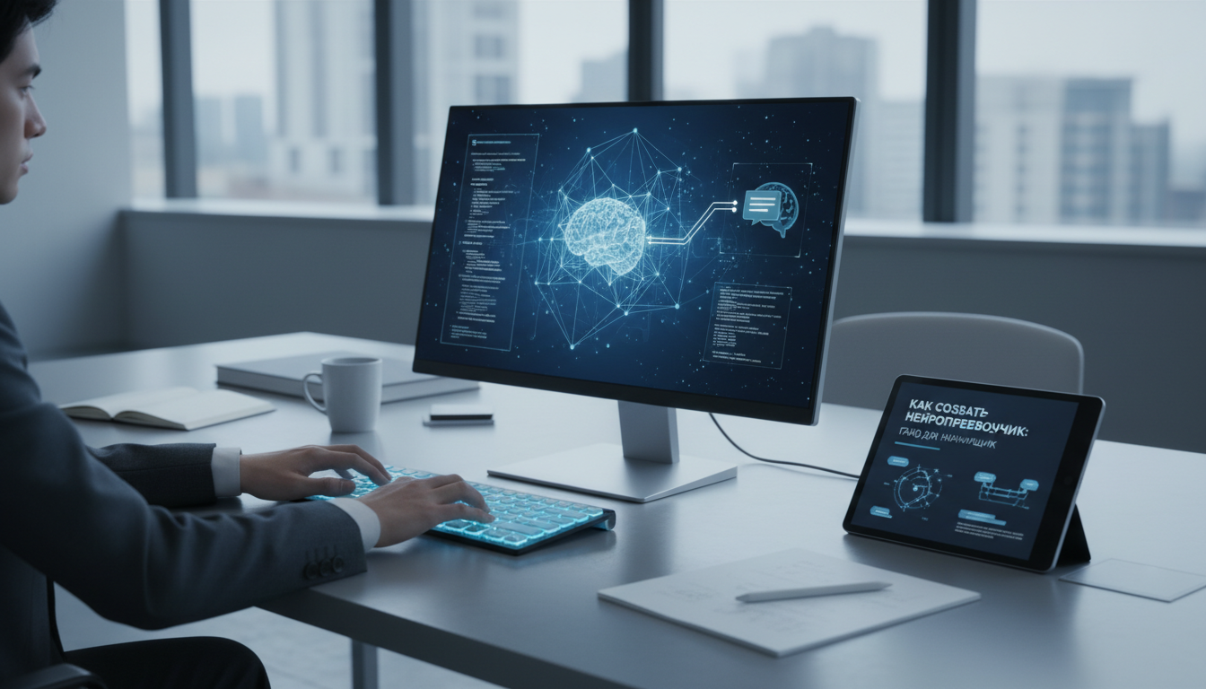 обложка для статьи про Как создать нейропереводчик: Гайд для начинающих