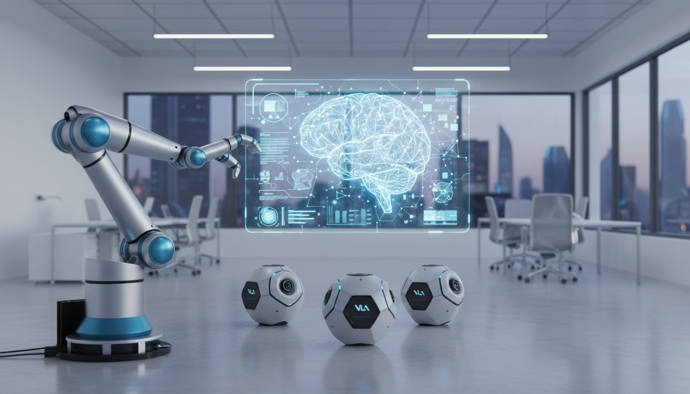 обложка для статьи про VLA модели роботов: Революция в обучении и взаимодействии