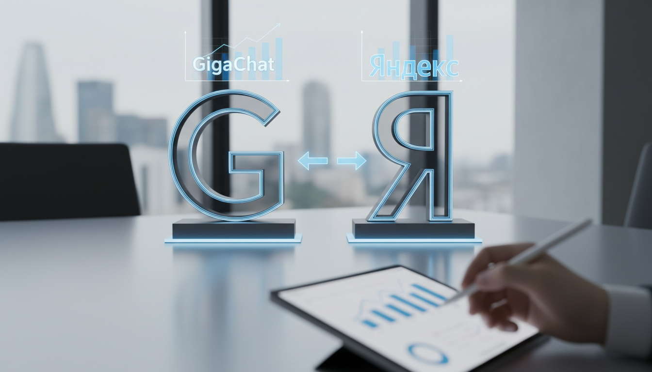 обложка для статьи про GigaChat vs Яндекс: какой ИИ-переводчик лучше для бизнеса РФ?