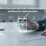 обложка для статьи про Интеграция русских нейросетей в мобильные приложения: гайд