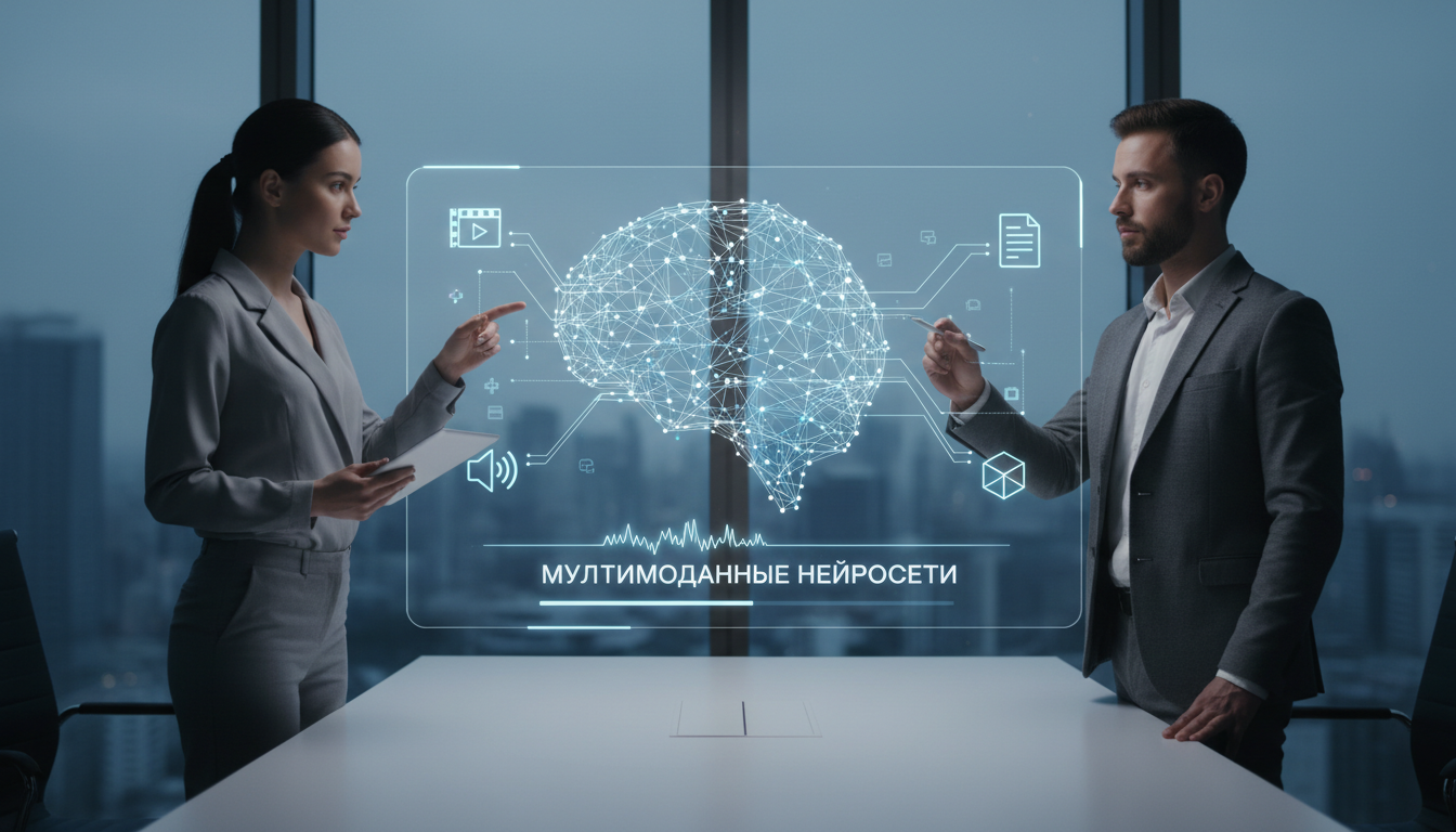 обложка для статьи про Мультимодальные нейросети: Революция в создании интерактивного контента